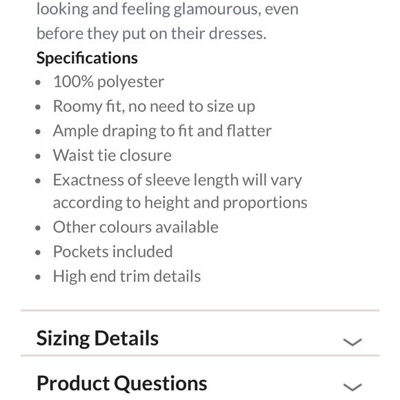 Sale! White Satin Robe - Picture 9 of 10